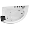 Eago 5Ft Sgl Person Corner White Acrylic Whirlpool Bath Tub, Drain on Right AM161-R - alternate 10